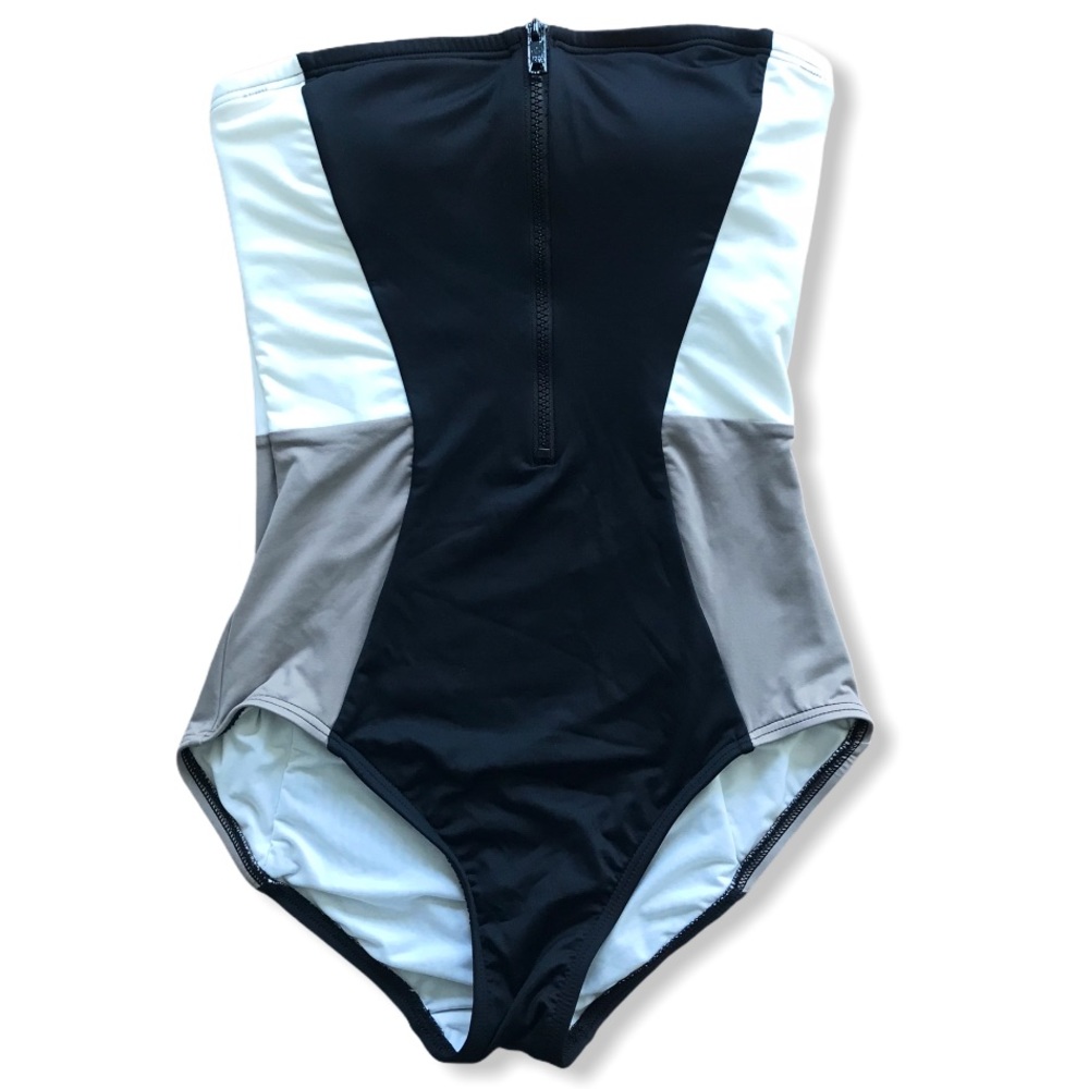 DKNY | NWT strapless swimsuit + one piece + size 6